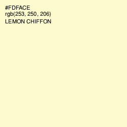 #FDFACE - Lemon Chiffon Color Image